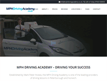 Tablet Screenshot of mphdrivingacademy.co.uk